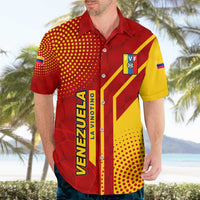Venezuela Hawaiian Shirt with La Vinotinto Football Federation Red Yellow Spirit