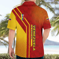 Venezuela Hawaiian Shirt with La Vinotinto Football Federation Red Yellow Spirit