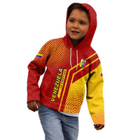 Venezuela Kid Hoodie with La Vinotinto Football Federation Red Yellow Spirit