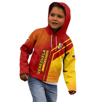Venezuela Kid Hoodie with La Vinotinto Football Federation Red Yellow Spirit