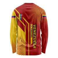 Venezuela Long Sleeve Shirt with La Vinotinto Football Federation Red Yellow Spirit
