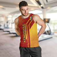 Venezuela Men Tank Top with La Vinotinto Football Federation Red Yellow Spirit