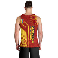 Venezuela Men Tank Top with La Vinotinto Football Federation Red Yellow Spirit