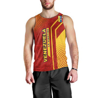Venezuela Men Tank Top with La Vinotinto Football Federation Red Yellow Spirit