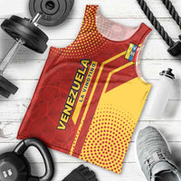 Venezuela Men Tank Top with La Vinotinto Football Federation Red Yellow Spirit