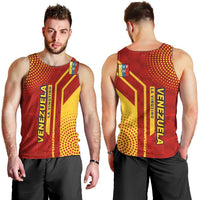 Venezuela Men Tank Top with La Vinotinto Football Federation Red Yellow Spirit