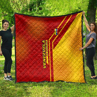 Venezuela Quilt with La Vinotinto Football Federation Red Yellow Spirit