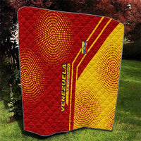 Venezuela Quilt with La Vinotinto Football Federation Red Yellow Spirit