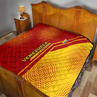 Venezuela Quilt with La Vinotinto Football Federation Red Yellow Spirit