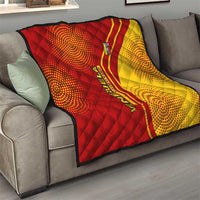 Venezuela Quilt with La Vinotinto Football Federation Red Yellow Spirit