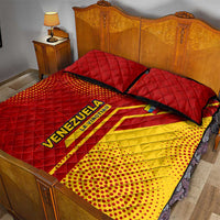 Venezuela Quilt Bed Set with La Vinotinto Football Federation Red Yellow Spirit