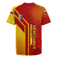 Venezuela Rugby Jersey with La Vinotinto Football Federation Red Yellow Spirit