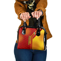 Venezuela Shoulder Handbag with La Vinotinto Football Federation Red Yellow Spirit