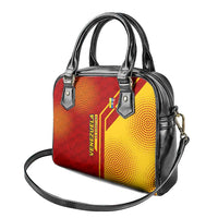 Venezuela Shoulder Handbag with La Vinotinto Football Federation Red Yellow Spirit