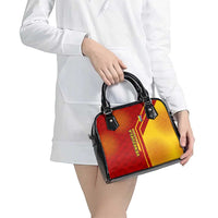 Venezuela Shoulder Handbag with La Vinotinto Football Federation Red Yellow Spirit