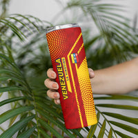Venezuela Skinny Tumbler with La Vinotinto Football Federation Red Yellow Spirit