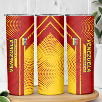 Venezuela Skinny Tumbler with La Vinotinto Football Federation Red Yellow Spirit
