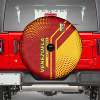 Venezuela Spare Tire Cover with La Vinotinto Football Federation Red Yellow Spirit