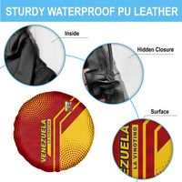 Venezuela Spare Tire Cover with La Vinotinto Football Federation Red Yellow Spirit