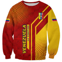 Venezuela Sweatshirt with La Vinotinto Football Federation Red Yellow Spirit