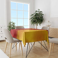 Venezuela Tablecloth with La Vinotinto Football Federation Red Yellow Spirit