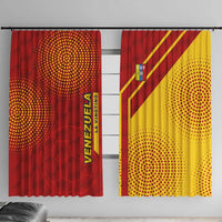 Venezuela Window Curtain with La Vinotinto Football Federation Red Yellow Spirit
