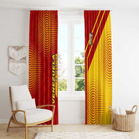 Venezuela Window Curtain with La Vinotinto Football Federation Red Yellow Spirit