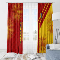 Venezuela Window Curtain with La Vinotinto Football Federation Red Yellow Spirit