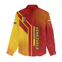 Venezuela Women Casual Shirt with La Vinotinto Football Federation Red Yellow Spirit