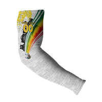 Personalized Ghana Soccer Elephant Arm Sleeves Ghana Flag Kente Football Player - Cassia Fistula Flower
