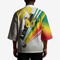 Personalized Ghana Soccer Elephant Kimono Ghana Flag Kente Football Player - Cassia Fistula Flower
