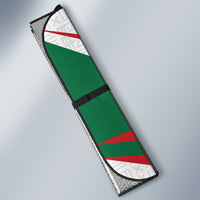 Personalized Ghana Soccer Eagle Auto Sun Shade Ghana Flag Kente - Black Stars Football Stadium Graphic