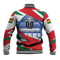 Personalized Ghana Soccer Eagle Baseball Jacket Ghana Flag Kente - Black Stars Football Stadium Graphic