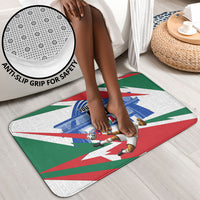 Personalized Ghana Soccer Eagle Bathroom Set Ghana Flag Kente - Black Stars Football Stadium Graphic