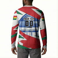 Personalized Ghana Soccer Eagle Button Sweatshirt Ghana Flag Kente - Black Stars Football Stadium Graphic