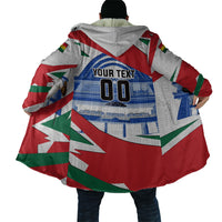 Personalized Ghana Soccer Eagle Cloak Ghana Flag Kente - Black Stars Football Stadium Graphic