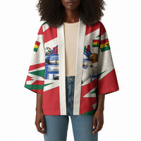 Personalized Ghana Soccer Eagle Kimono Ghana Flag Kente - Black Stars Football Stadium Graphic