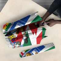 Personalized Ghana Soccer Eagle Umbrella Ghana Flag Kente - Black Stars Football Stadium Graphic