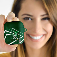 Personalized Saudi Arabia Football AirPods Case Green Lion Run of Champions
