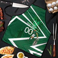 Personalized Saudi Arabia Football Apron Green Lion Run of Champions