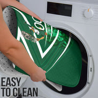 Personalized Saudi Arabia Football Bathroom Set Green Lion Run of Champions