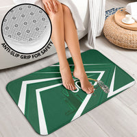 Personalized Saudi Arabia Football Bathroom Set Green Lion Run of Champions