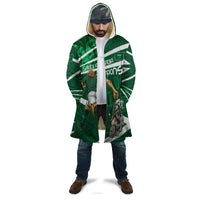 Personalized Saudi Arabia Football Cloak Green Lion Run of Champions