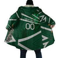 Personalized Saudi Arabia Football Cloak Green Lion Run of Champions