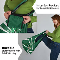 Personalized Saudi Arabia Football Grocery Bag Green Lion Run of Champions