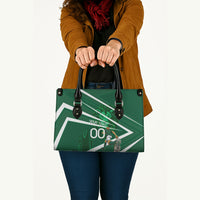 Personalized Saudi Arabia Football Leather Bag Green Lion Run of Champions