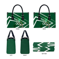 Personalized Saudi Arabia Football Leather Bag Green Lion Run of Champions