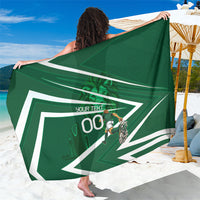 Personalized Saudi Arabia Football Sarong Green Lion Run of Champions