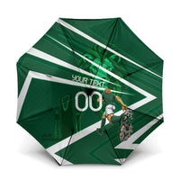Personalized Saudi Arabia Football Umbrella Green Lion Run of Champions