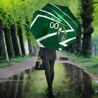 Personalized Saudi Arabia Football Umbrella Green Lion Run of Champions